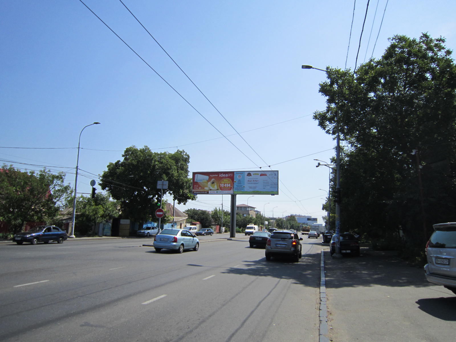 Фото рекламної площини  вул. Щорса - вул. Корнюшина (ліва в місто)