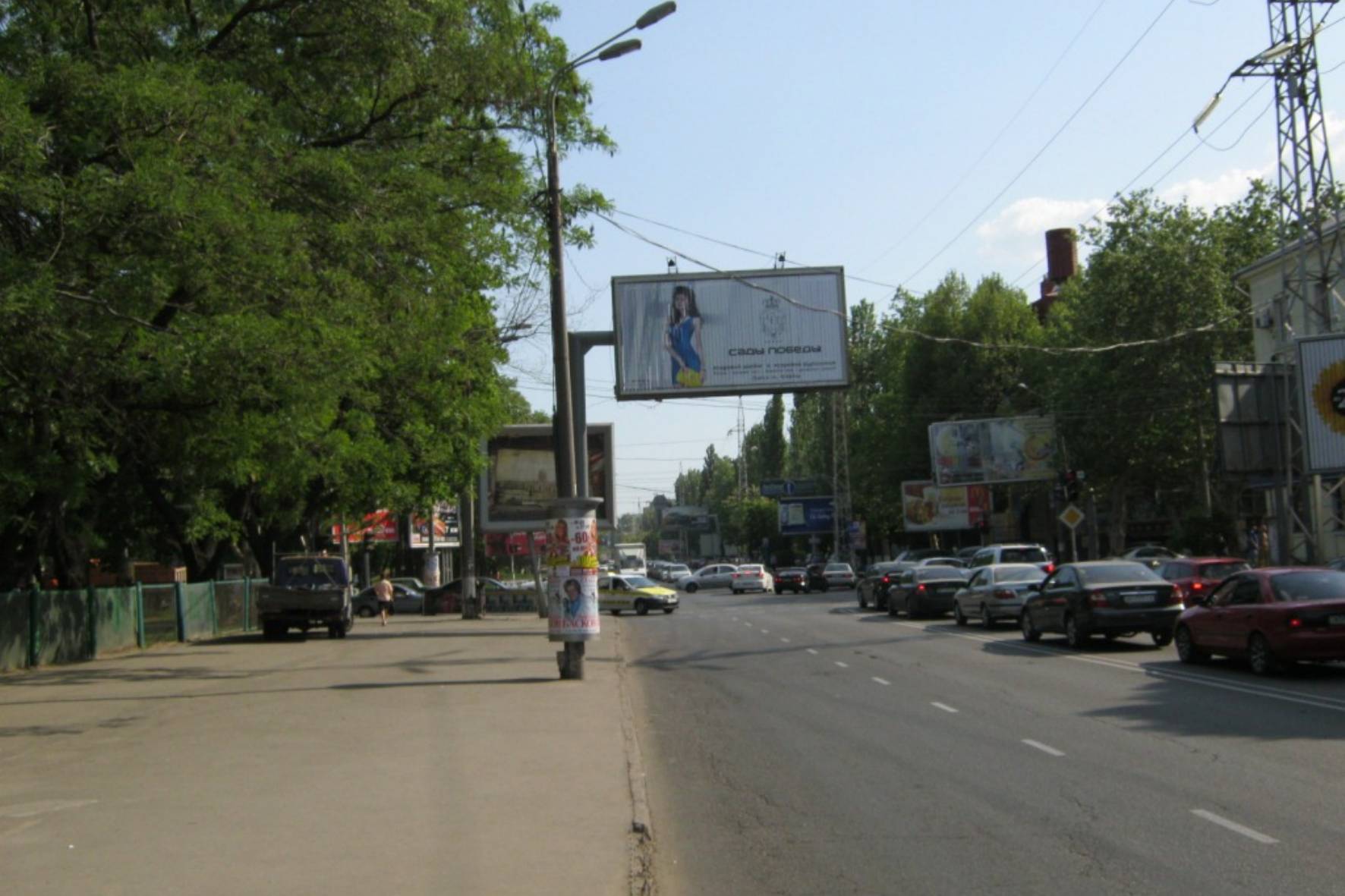 Фото рекламної площини  вул. Краснова - Адміральський проспект (біля школи) (Призма)