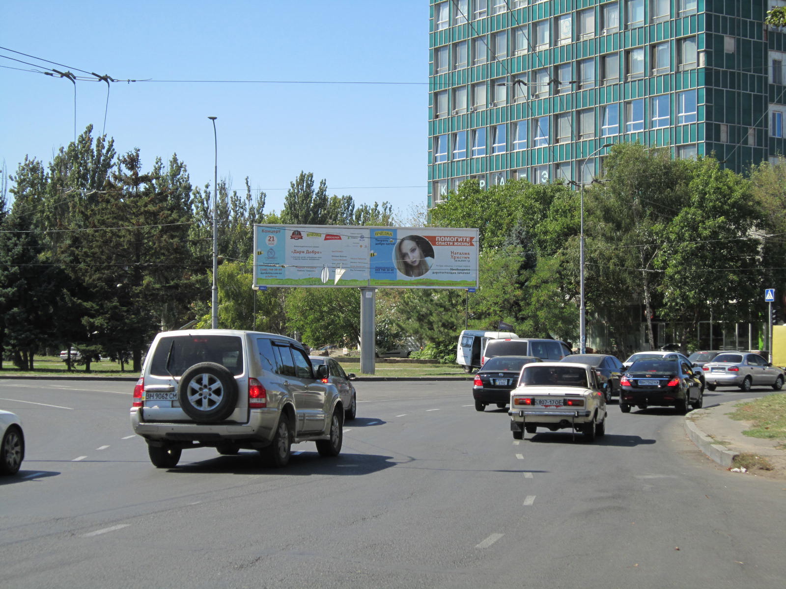 Фото рекламної площини  пл. Незалежності - вул. Щорса (правий)