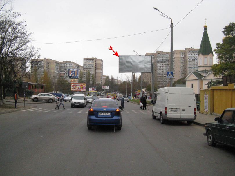 Фото рекламної площини  ул. Академика Заболотного, 54
