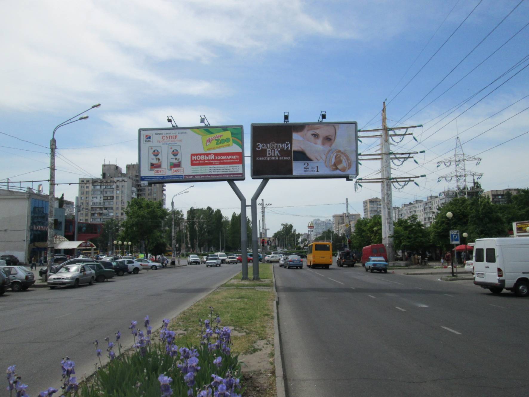 Схема розміщення площини  просп. Академіка Глушка - Золотий дюк (призма ліва)